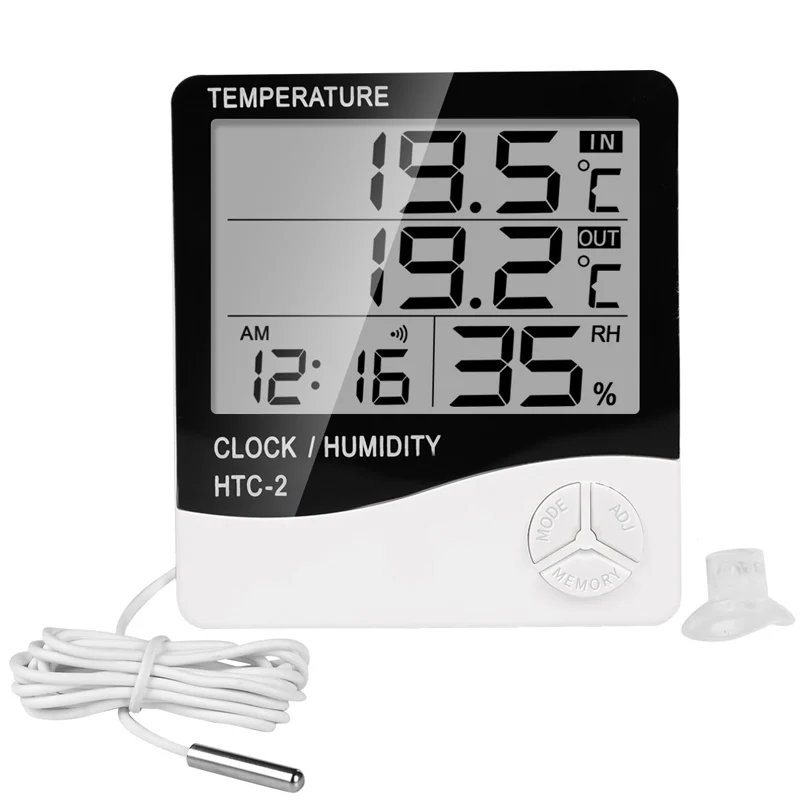 

Digital Thermometer Hygrometer Outdoor Thermometer Digital Electronic Thermometers Hygrometers Humidity Meter Temperature Probe