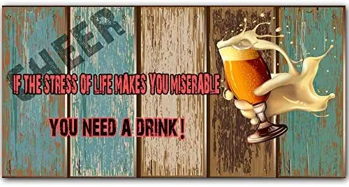 Original Retro Design Cheer Your Need A Drink Wood Signs Wall Art|Natural Wooden Board Print Poster Wall Decoration for Bar
Original Retro Design Cheer Your Need A Drink Wood Signs Wall Art|Natural Wooden Board Print Poster Wall Decoration for Bar