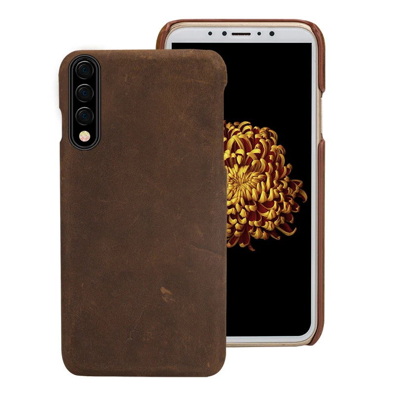 Винтажный кожаный чехол для samsung Galaxy a50 a70 a51 a71 задняя крышка из натуральной кожи в