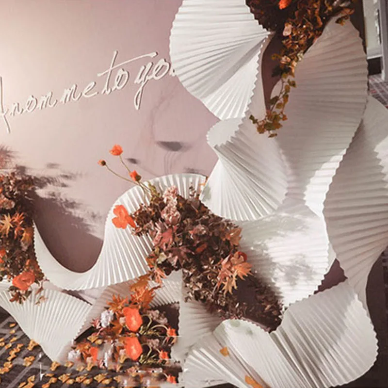 1m Creative Wave Origami Corrugated Cardboard Diy Background Decoration Wedding Layout Props Party Stage Window ChenMei Decor
1m Creative Wave Origami Corrugated Cardboard Diy Background Decoration Wedding Layout Props Party Stage Window ChenMei Decor