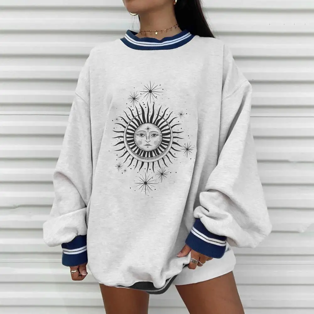 Plus Size Autumn Winter Sun Star Sweatershirts Womens Casual Loose Pullover Cute Youg Girls Hoodies Female Clothes Gray Oversize
Plus Size Autumn Winter Sun Star Sweatershirts Womens Casual Loose Pullover Cute Youg Girls Hoodies Female Clothes Gray Oversize