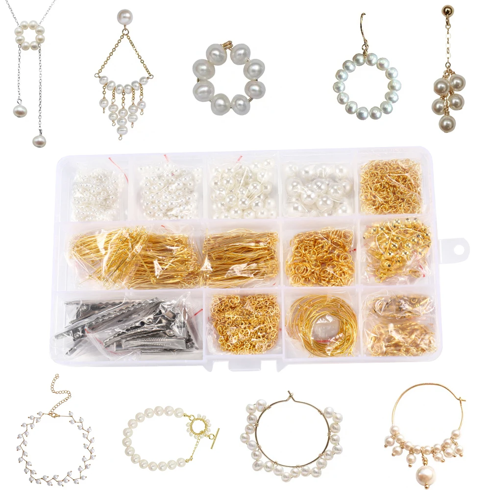 1200Pcs Pearl Bead Jewelry Making Supplies Kit Popular Jewlery Making DIY Earrings Necklace Bracelect Hairpin Jewelry Making Kit
1200Pcs Pearl Bead Jewelry Making Supplies Kit Popular Jewlery Making DIY Earrings Necklace Bracelect Hairpin Jewelry Making Kit