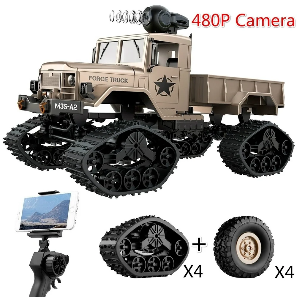 Военный грузовик на радиоуправлении 480P Wi-Fi FPV камера 1:16 полноприводный автомобиль с дистанционным управлением гусеничная машина внедорожн...
Военный грузовик на радиоуправлении 480P Wi-Fi FPV камера 1:16 полноприводный автомобиль с дистанционным управлением гусеничная машина внедорожн...