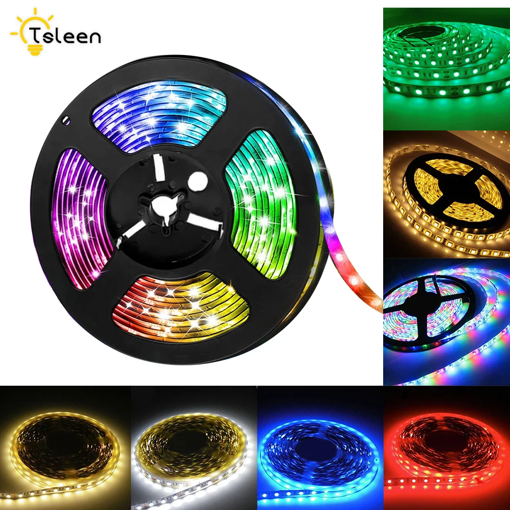 5m NEW Super Bright SMD 2835 DC12V RGB Leds tape Flexible diode ribbon Strip Home Decoration NO-Waterproof LED Strip Light
5m NEW Super Bright SMD 2835 DC12V RGB Leds tape Flexible diode ribbon Strip Home Decoration NO-Waterproof LED Strip Light