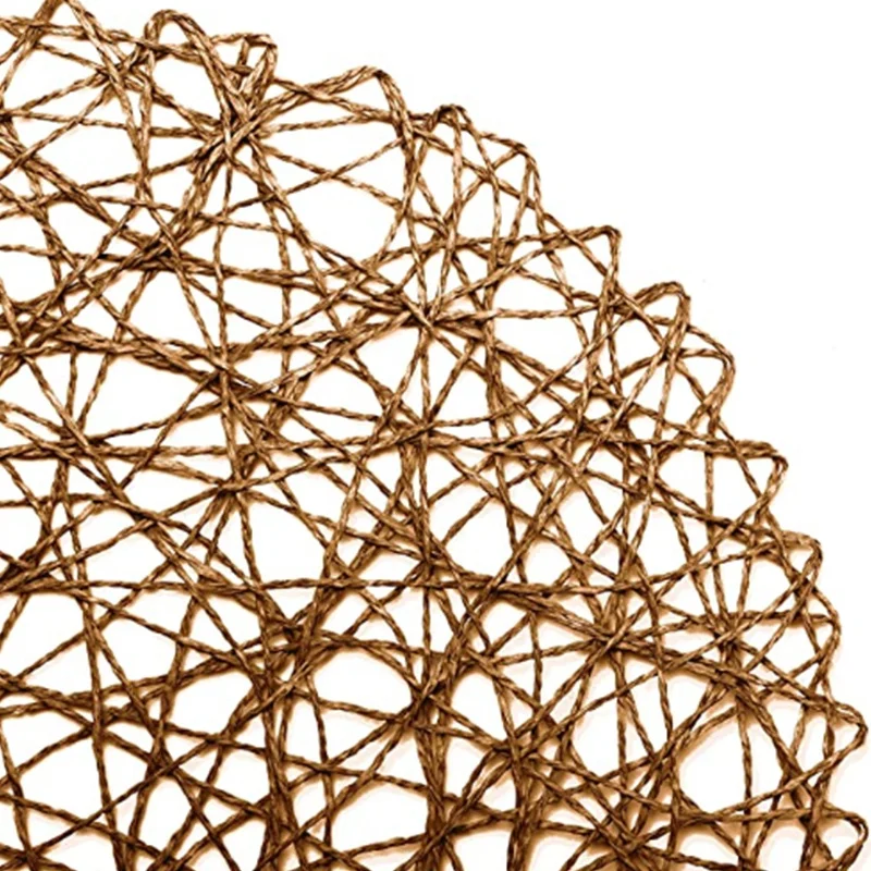 Round Paper Woven Placemats,Decorative Rope Mesh Place Mats for Dining, Party and Wedding 12PCS
Round Paper Woven Placemats,Decorative Rope Mesh Place Mats for Dining, Party and Wedding 12PCS