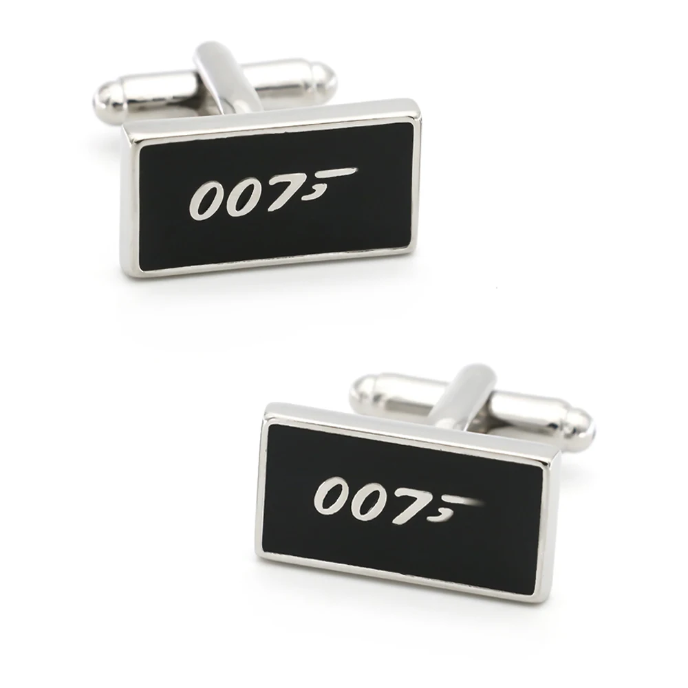 Запонки в виде супергероев, дизайн 007 Джеймс, качественные запонки из латуни черного цвета, запонки оптом и в розницу
Запонки в виде супергероев, дизайн 007 Джеймс, качественные запонки из латуни черного цвета, запонки оптом и в розницу
