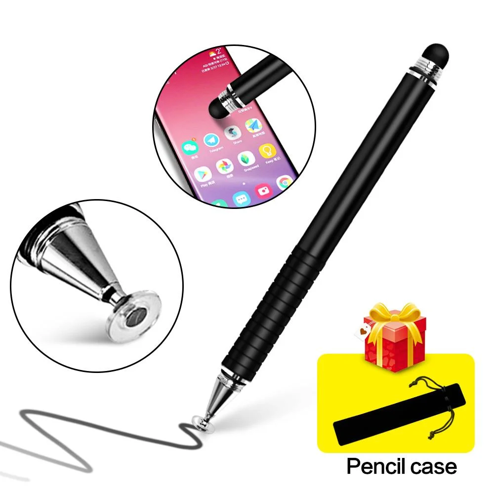 2 In 1 Stylus For Smartphone Tablet Thick Thin Drawing Capacitive Pencil Universal Android Mobile Screen Metal Note Touch Pen
2 In 1 Stylus For Smartphone Tablet Thick Thin Drawing Capacitive Pencil Universal Android Mobile Screen Metal Note Touch Pen