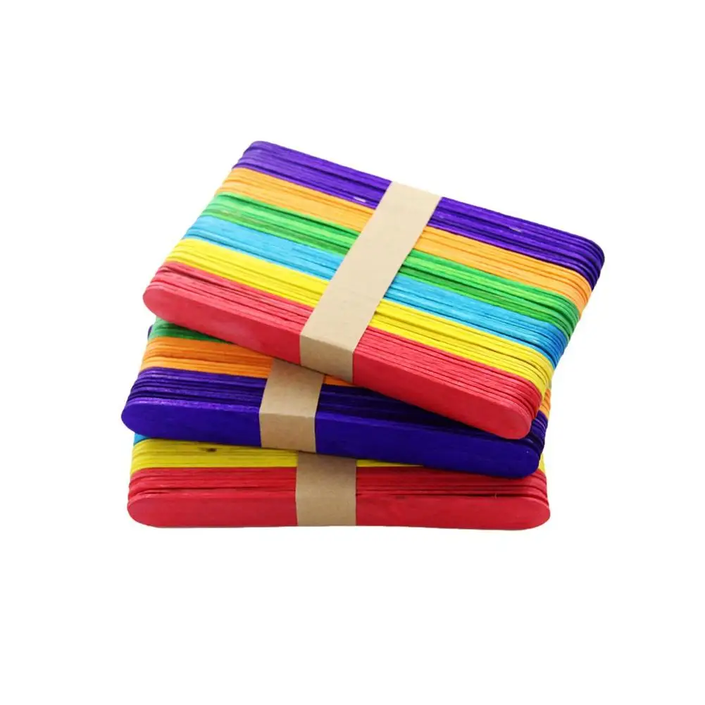 50PCS Colored Wooden Craft Sticks DIY Sticks Tools Child Popsicle Stick DIY Hand Crafts Lolly Cake Tools Model Craft Stick Toy
50PCS Colored Wooden Craft Sticks DIY Sticks Tools Child Popsicle Stick DIY Hand Crafts Lolly Cake Tools Model Craft Stick Toy