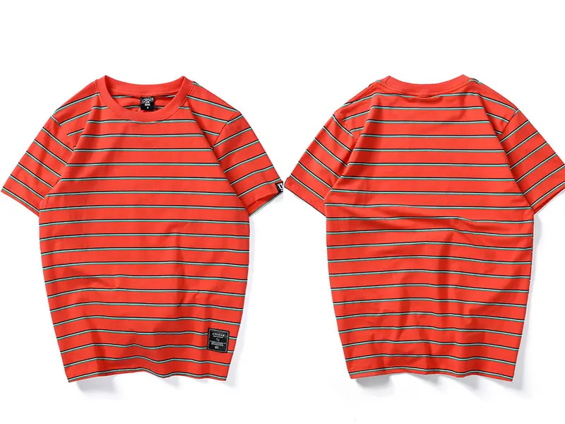 Harajuku Stripe T Shirts Men/Women Hip Hop Casual Cotton Short Sleeve Tops Tees Summer Fashion Tshirts Black Red Pink
Harajuku Stripe T Shirts Men/Women Hip Hop Casual Cotton Short Sleeve Tops Tees Summer Fashion Tshirts Black Red Pink