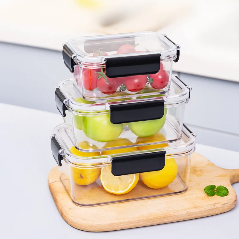 450/800/1100ML Home Transparent Food Sealed Box Vegetable Fruit Refrigerator Crisper Plastic Lunch Box High Quality Grain Box 
450/800/1100ML Home Transparent Food Sealed Box Vegetable Fruit Refrigerator Crisper Plastic Lunch Box High Quality Grain Box