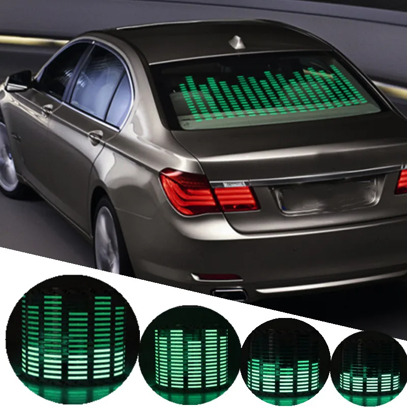 New Car Green LED Music Rhythm Flash Light Sound Activated Sensor Equalizer Rear Windshield Sticker Styling Neon Lamp Kit
New Car Green LED Music Rhythm Flash Light Sound Activated Sensor Equalizer Rear Windshield Sticker Styling Neon Lamp Kit