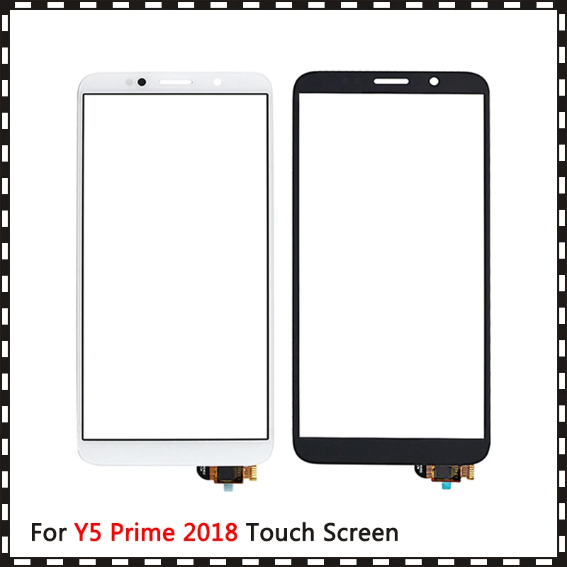 

10Pcs/lot High Quality 5.45" For Huawei Y5 PRIME 2018 DRA-L02 DUAL DRA-L22 Touch Screen Digitizer Sensor Outer Glass Lens Panel