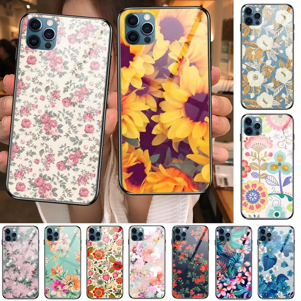 Floral Beautiful Flowers Rose Sunflower Glass Case For iphone 12 11 Pro Max 12Pro XS Max XR X 7 8 Plus SE 2020 Case Tempered Bac 
Floral Beautiful Flowers Rose Sunflower Glass Case For iphone 12 11 Pro Max 12Pro XS Max XR X 7 8 Plus SE 2020 Case Tempered Bac