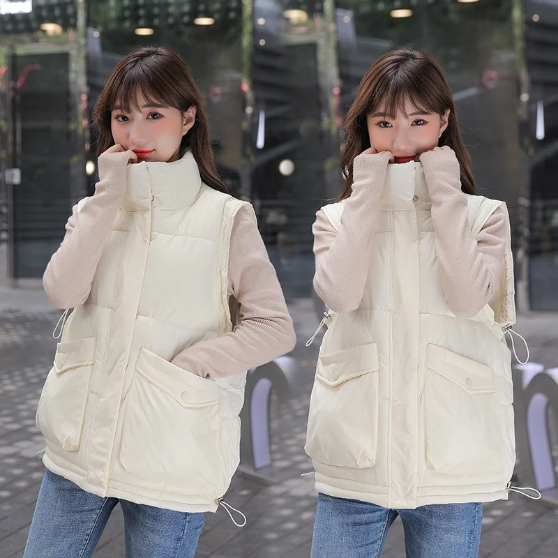NEEW Autumn Winter Women Waistcoat Vest 2021 2022 Casual Solid Sleeveless Two Pockets Thick Warm Factory Quality padded Vest
NEEW Autumn Winter Women Waistcoat Vest 2021 2022 Casual Solid Sleeveless Two Pockets Thick Warm Factory Quality padded Vest