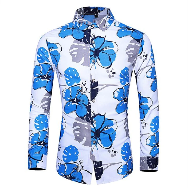 Pop Nice Spring Mens Shirts Casual Slim Fit Long Sleeve Dress Shirts Male Flower Print Hawaiian Camisa Masculina Plus Size 7XL
Pop Nice Spring Mens Shirts Casual Slim Fit Long Sleeve Dress Shirts Male Flower Print Hawaiian Camisa Masculina Plus Size 7XL