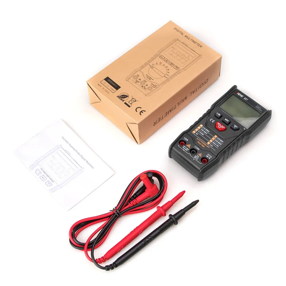 M21 Auto Measure Multimeter True RMS Digital 6000 Counts Display Multimeter NCV/Super Bright Flashlight
M21 Auto Measure Multimeter True RMS Digital 6000 Counts Display Multimeter NCV/Super Bright Flashlight
