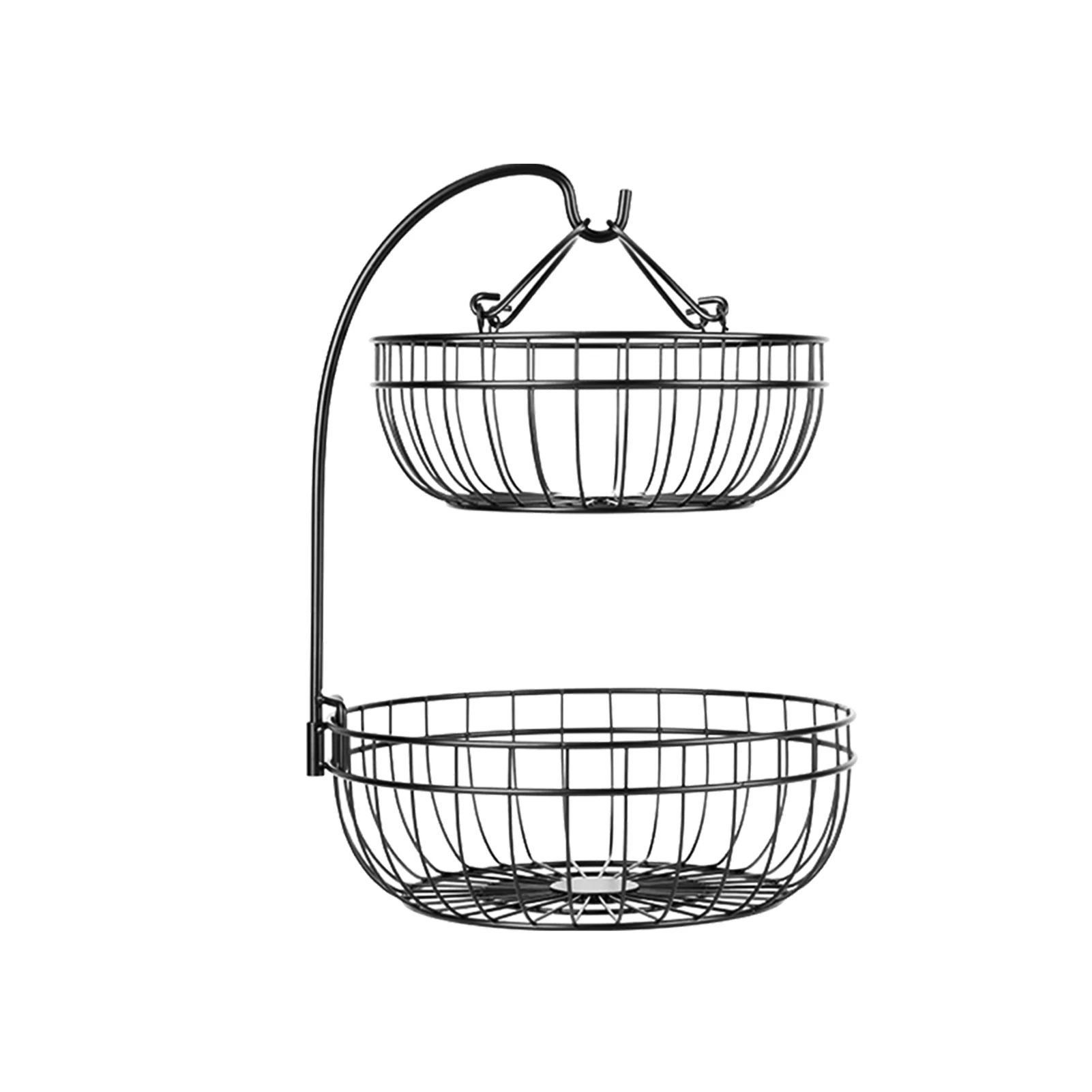 2 Tier With Banana Hanger Holder Storage Organizer Fruit Basket Easy Install Household Iron Universal Large Capacity For Kitchen
2 Tier With Banana Hanger Holder Storage Organizer Fruit Basket Easy Install Household Iron Universal Large Capacity For Kitchen