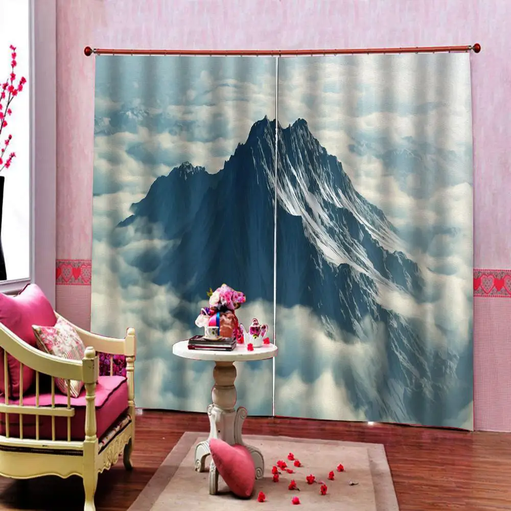 Beautiful Snow Mountain Curtain Digital Print For Living room Bedroom Blackout Sunshade Window Drapes Customizable any size
Beautiful Snow Mountain Curtain Digital Print For Living room Bedroom Blackout Sunshade Window Drapes Customizable any size