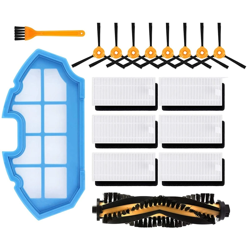 17Pcs Replacement Parts Fit for Yeedi K600, K700 Robot Vacuum Cleaner Side Main Cleaning Brushes and Filters
17Pcs Replacement Parts Fit for Yeedi K600, K700 Robot Vacuum Cleaner Side Main Cleaning Brushes and Filters