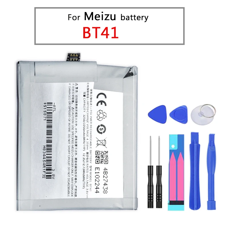 Батарея смартфона 3350mAh BT41 для Meizu Meizy MX4 Pro MX4pro литий-полимерные батареи | Мобильные