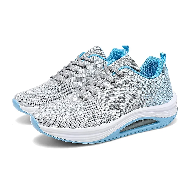 New Breathable Air Mesh Women Ankle Swing Shoes Lace Up Casual Sports Sneakers Wedges Height Increase Platform Shoes For Female
New Breathable Air Mesh Women Ankle Swing Shoes Lace Up Casual Sports Sneakers Wedges Height Increase Platform Shoes For Female