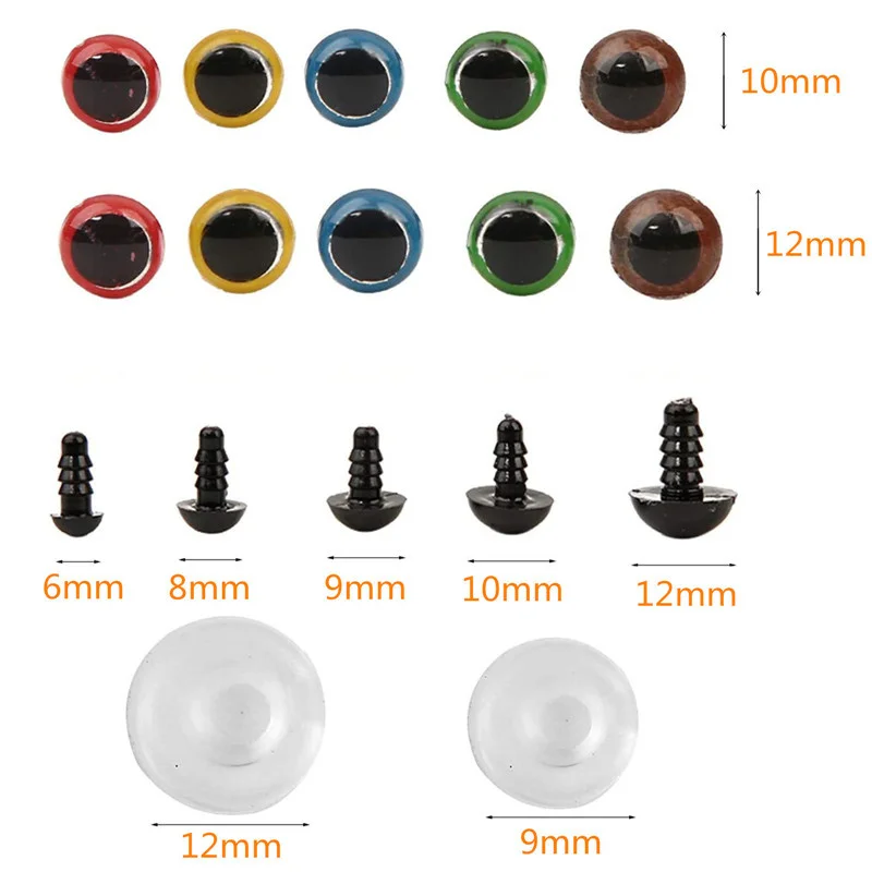 Julie Wang 304PCS/Set Mixed Color Size Plastic Animal Safety Eyes Buttons For Toy Doll Eyeball Jewelry Making Sewing Accessory
Julie Wang 304PCS/Set Mixed Color Size Plastic Animal Safety Eyes Buttons For Toy Doll Eyeball Jewelry Making Sewing Accessory