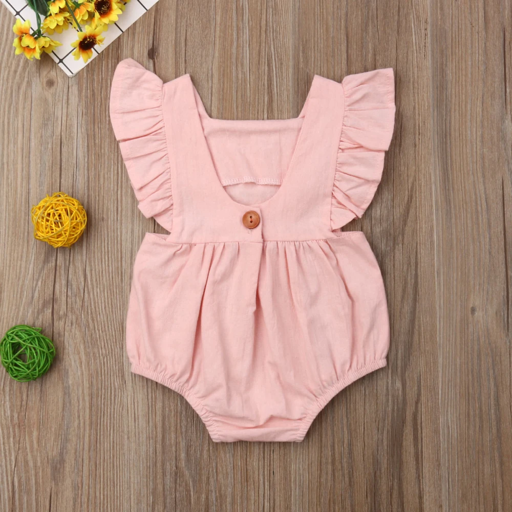 Cute Newborn Baby Girl Ruffles Sleeveless Lace Cotton Bodysuit Jumpsuit Playsuit Outfits Summer Clothes
Cute Newborn Baby Girl Ruffles Sleeveless Lace Cotton Bodysuit Jumpsuit Playsuit Outfits Summer Clothes
