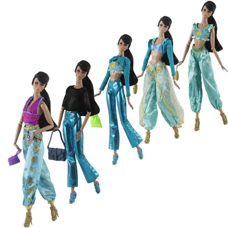 Fashion 11.5" Doll Outfits For Barbie Doll Clothes Set Tops Pants Trousers 1/6 BJD Dollhouse Accessories Toys Best Gift for Girl 
Fashion 11.5" Doll Outfits For Barbie Doll Clothes Set Tops Pants Trousers 1/6 BJD Dollhouse Accessories Toys Best Gift for Girl