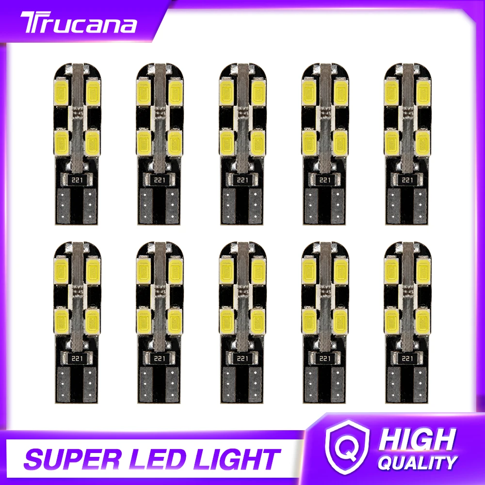 Trucana 10PCS T10 Led Canbus W5W Led Bulbs 168 194 Signal Lamp Dome Reading License Plate Light Car Interior Lights led White
Trucana 10PCS T10 Led Canbus W5W Led Bulbs 168 194 Signal Lamp Dome Reading License Plate Light Car Interior Lights led White
