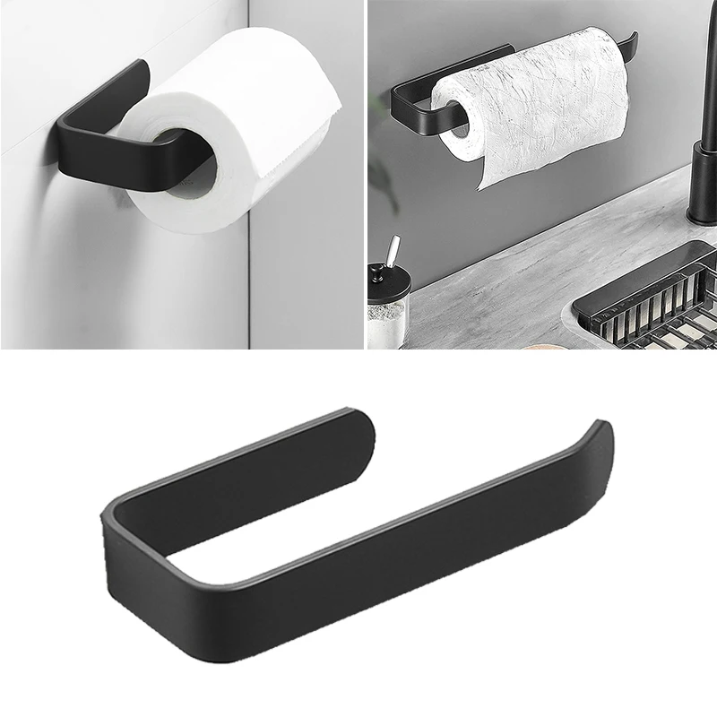 Wall-mounted Single-opening Towel Bar U-shaped Cling Film Rack Multi-purpose Space Aluminum Thickened Bathroom Tissue Holder
Wall-mounted Single-opening Towel Bar U-shaped Cling Film Rack Multi-purpose Space Aluminum Thickened Bathroom Tissue Holder