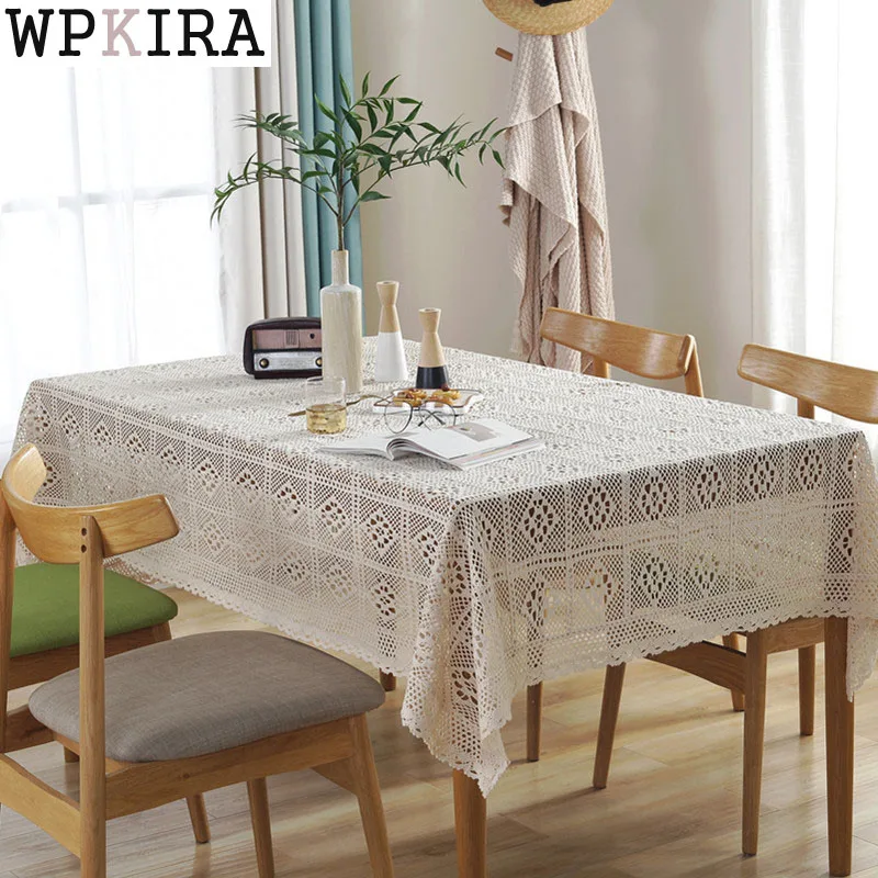 Korean Pastoral Handmade Crochet Rectangular Tablecloth Coffee Table Dining Table Cotton Hollow Tablecloth ZB-DS-L038&C
Korean Pastoral Handmade Crochet Rectangular Tablecloth Coffee Table Dining Table Cotton Hollow Tablecloth ZB-DS-L038&C