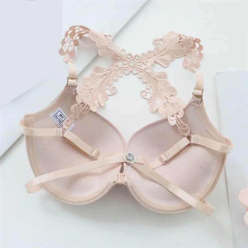 Sexy Women Bra Front Closure Lace Racer Back Smooth Surface Push Up Underwear Lingerie Sujetador
Sexy Women Bra Front Closure Lace Racer Back Smooth Surface Push Up Underwear Lingerie Sujetador
