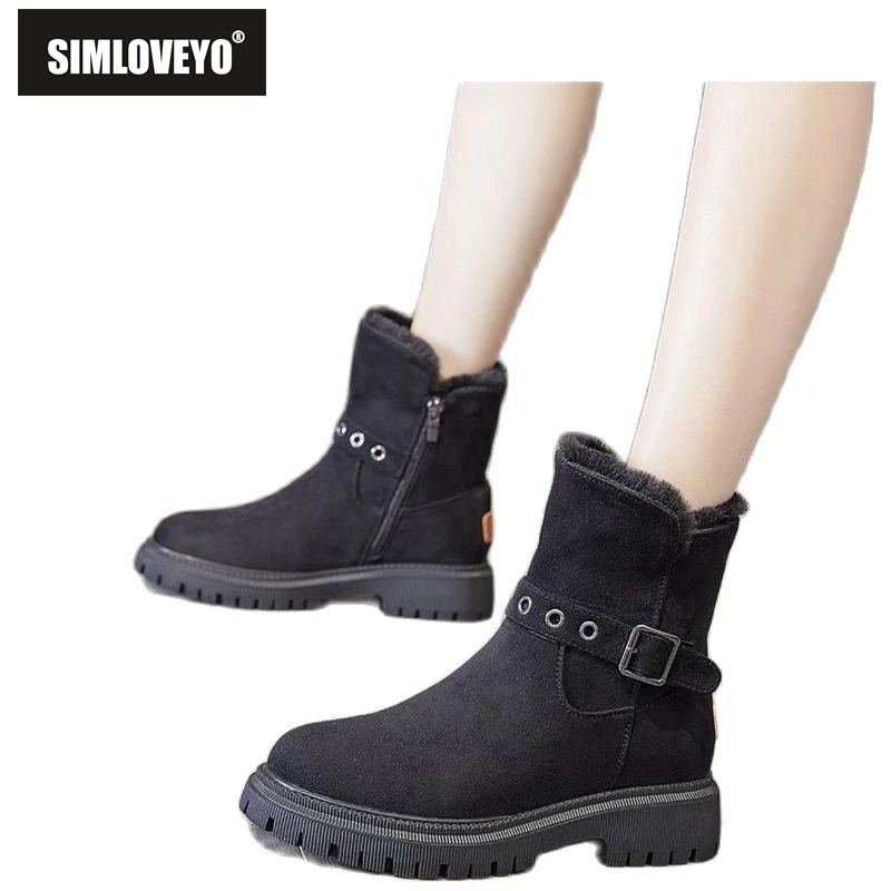 SIMLOVEYO 2021 Winter New Korean Pllatform Velvet Suede Warm Snow Female Short Tube Cotton Zipper Ankle Snow Boots Shoes F1426
SIMLOVEYO 2021 Winter New Korean Pllatform Velvet Suede Warm Snow Female Short Tube Cotton Zipper Ankle Snow Boots Shoes F1426