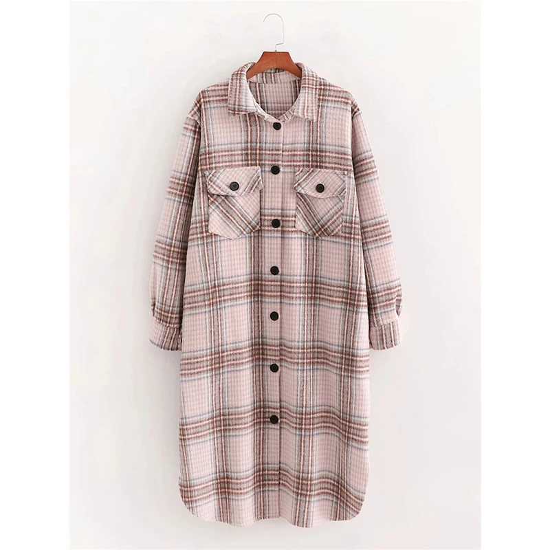 Merodi Autumn Winter Vogue Lady Palid Woolen Long Coats Women Stylish Double Pockets Thick Jackets Oversize Female Outwear
Merodi Autumn Winter Vogue Lady Palid Woolen Long Coats Women Stylish Double Pockets Thick Jackets Oversize Female Outwear