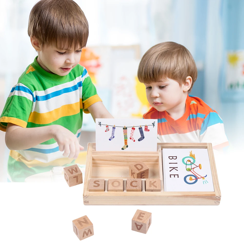 Wooden Toys Letter Spelling Kindergarten Children Learn English Word Wooden Letters Educational Toy For Children
Wooden Toys Letter Spelling Kindergarten Children Learn English Word Wooden Letters Educational Toy For Children