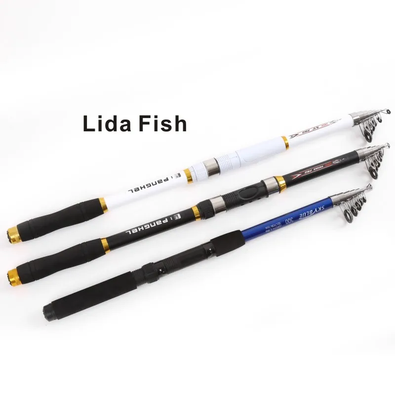 Lida Fish новая телескопическая супержесткая морская Удочка 2 1 3 6 м портативное