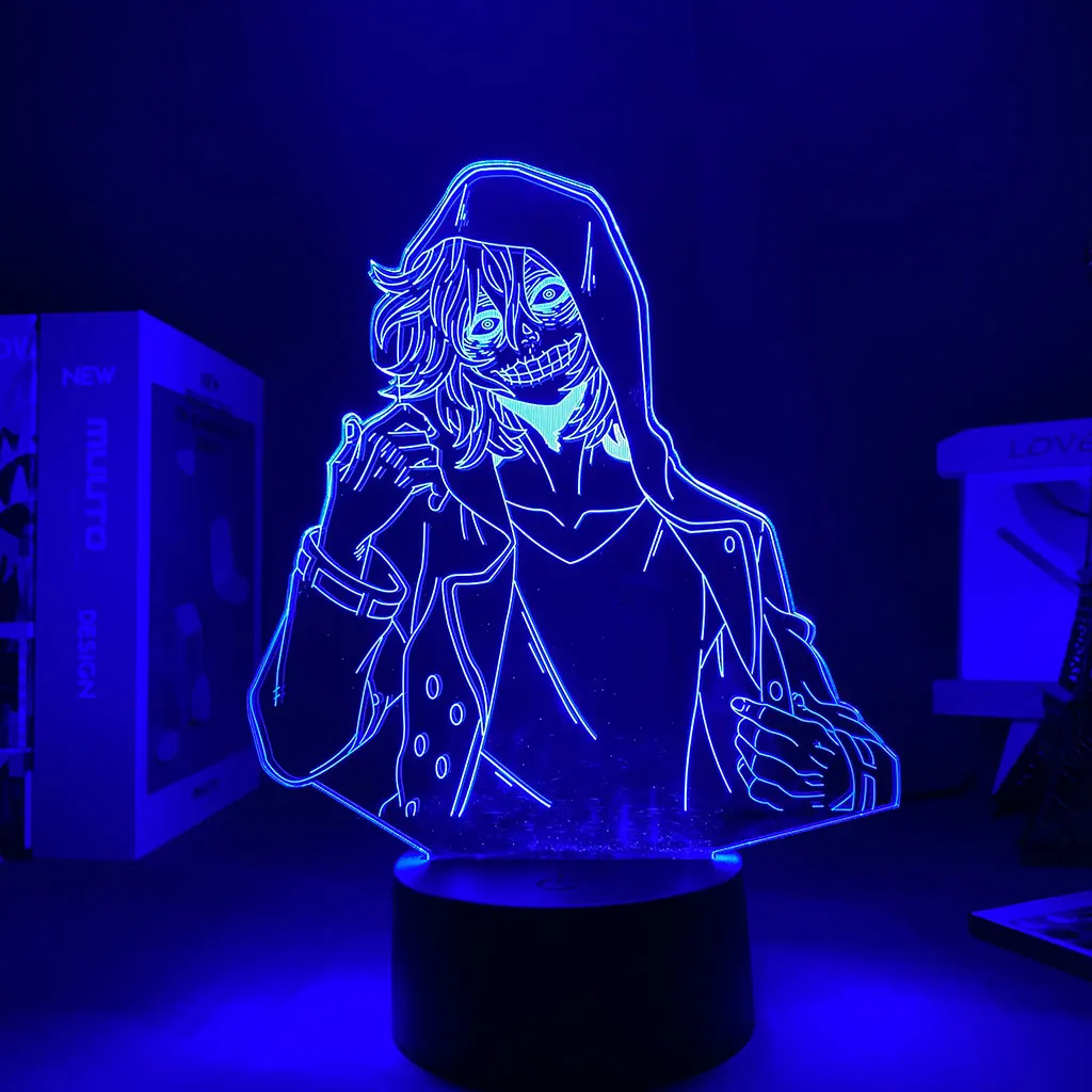 3D Night Light Anime My Hero Academia Tomura Shigaraki Lamp for Bedroom Decoration Birthday Gift Tomura Shigaraki Led Lamp
3D Night Light Anime My Hero Academia Tomura Shigaraki Lamp for Bedroom Decoration Birthday Gift Tomura Shigaraki Led Lamp
