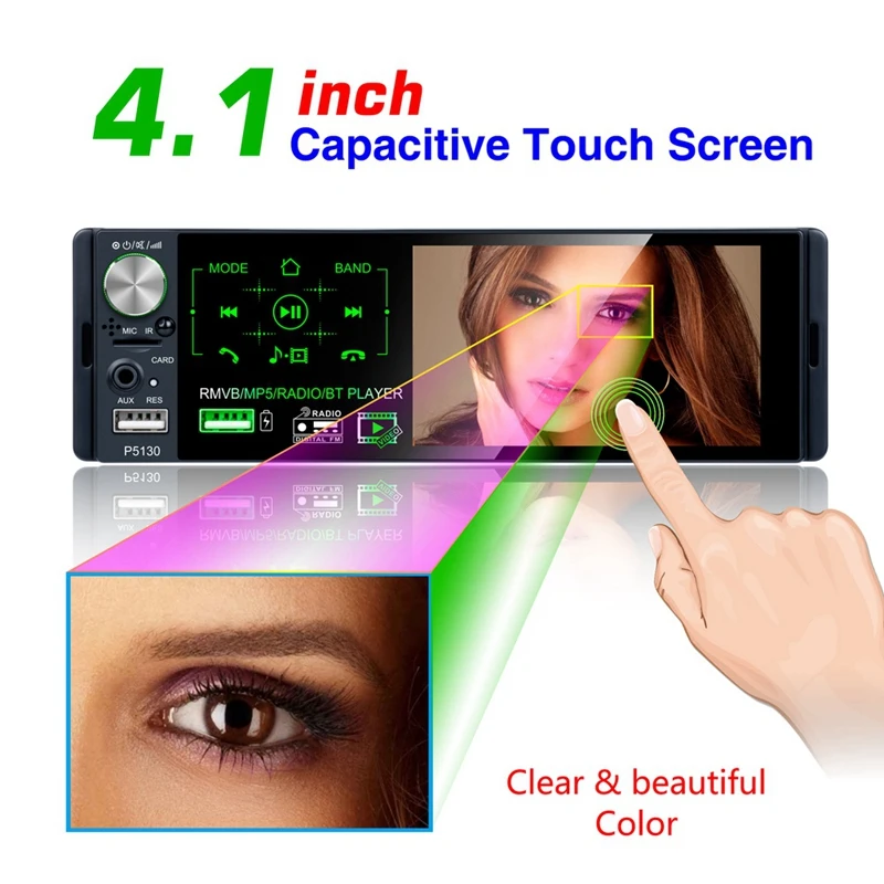 4.1 Inch Press Screen Car Mp5 Player Subwoofer Support Micophone And Camera Car Receiver Bluetooth Rmvb/Radio/Bt Player Am Fm Ra
4.1 Inch Press Screen Car Mp5 Player Subwoofer Support Micophone And Camera Car Receiver Bluetooth Rmvb/Radio/Bt Player Am Fm Ra