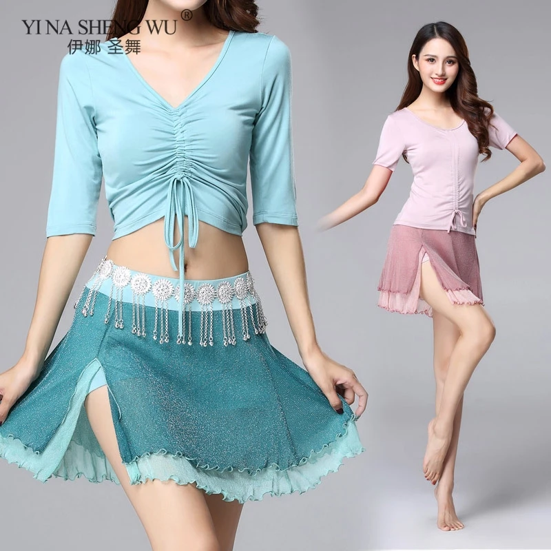 Belly Dance Practice Clothing Autumn New Beginner Dance Clothes Top Short Skirt Suit Oriental Dance Wear Performance Clothing
Belly Dance Practice Clothing Autumn New Beginner Dance Clothes Top Short Skirt Suit Oriental Dance Wear Performance Clothing