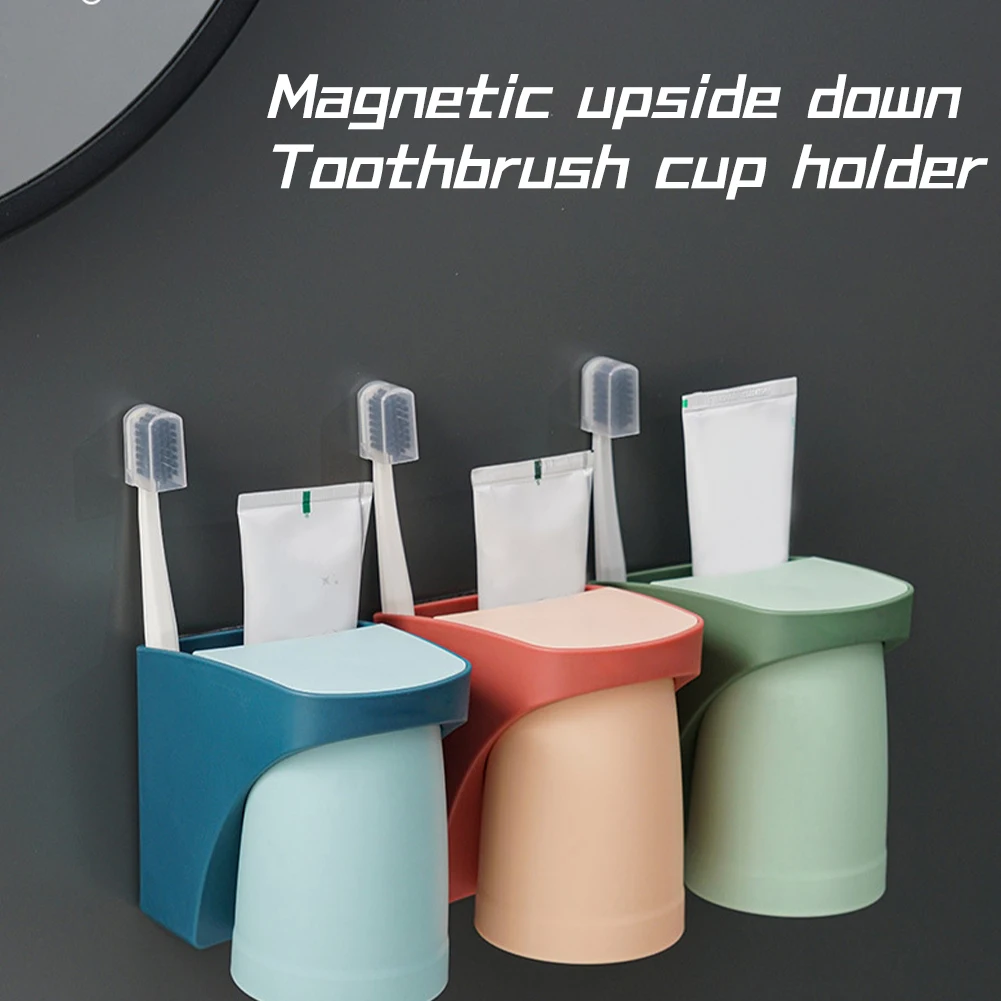 Creative non-marking stand storage rack magnetic tooth cup holder wall-mounted toothbrush holder bathroom storage rack
Creative non-marking stand storage rack magnetic tooth cup holder wall-mounted toothbrush holder bathroom storage rack