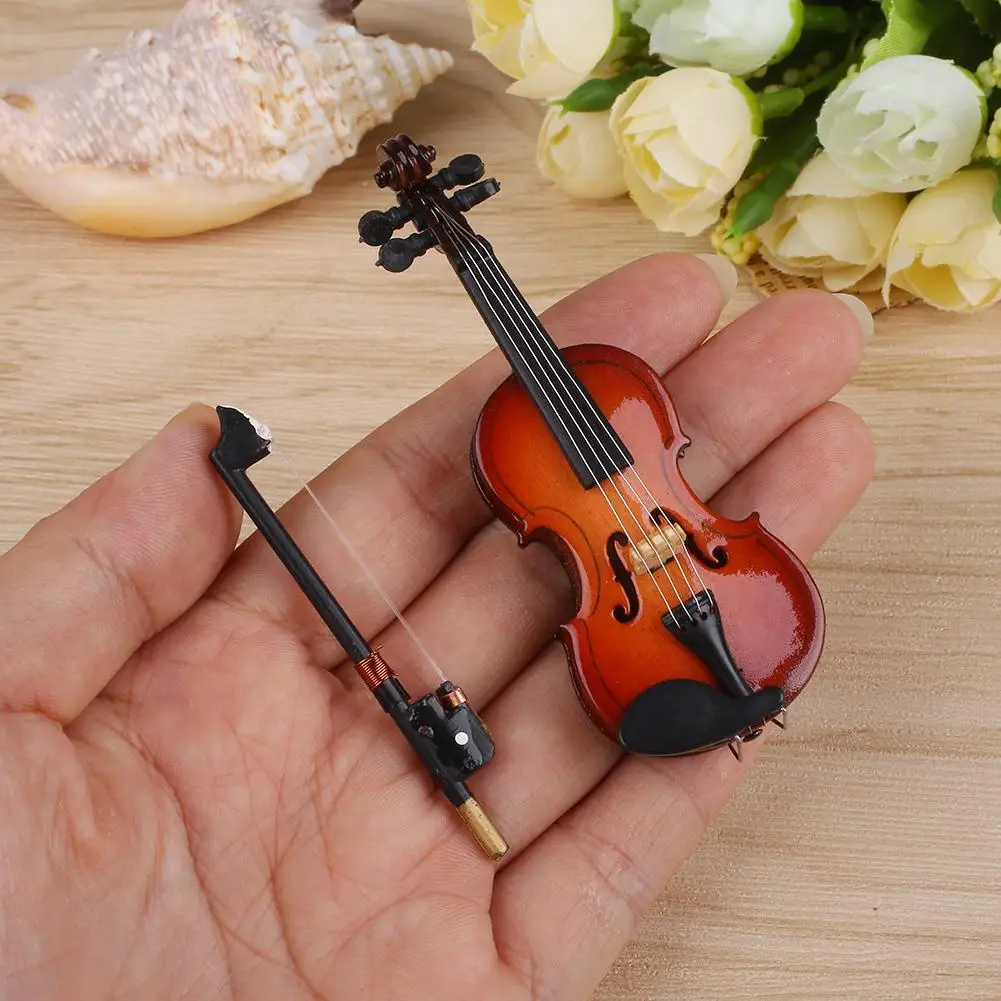 Violin Musical Instrument Music Elegant Toy Wooden Children Learning Practical Gift 1/12 Dollhouse
Violin Musical Instrument Music Elegant Toy Wooden Children Learning Practical Gift 1/12 Dollhouse