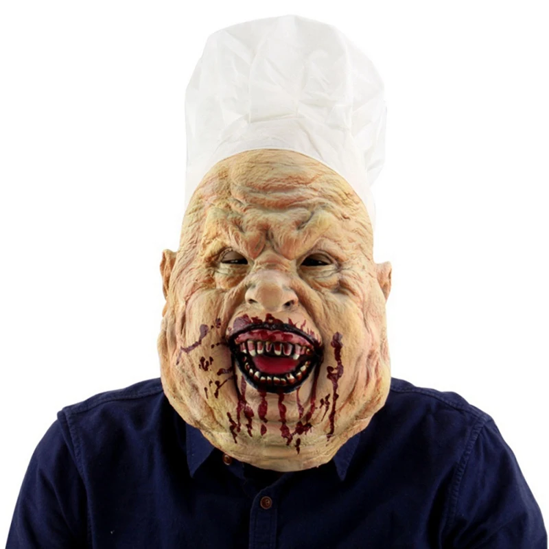 Scary Funny Chef Halloween Ball Props Halloween Headgear Latex Mask Movie Costume Dress Scary Latex Mask New
Scary Funny Chef Halloween Ball Props Halloween Headgear Latex Mask Movie Costume Dress Scary Latex Mask New