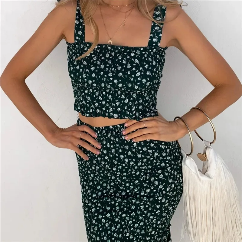 Casual Vintage Print Women Midi Dress 2020 Summer Elegant Spaghetti Straps Slim Dresses
Casual Vintage Print Women Midi Dress 2020 Summer Elegant Spaghetti Straps Slim Dresses