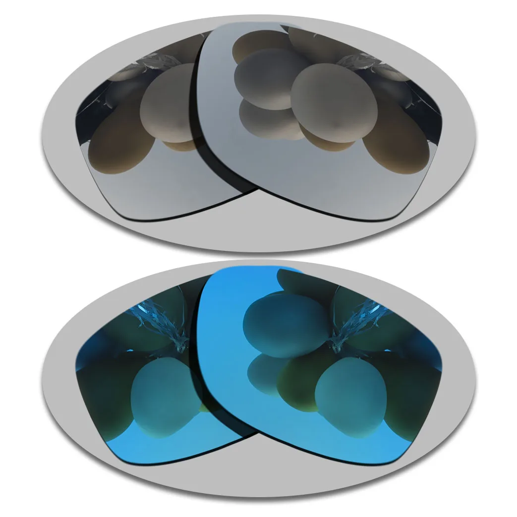 

Сменные поляризованные линзы с точным вырезом 100% для солнцезащитных очков Ray-Ban RB2140-54, комбинированные цвета хрома и синего цвета
