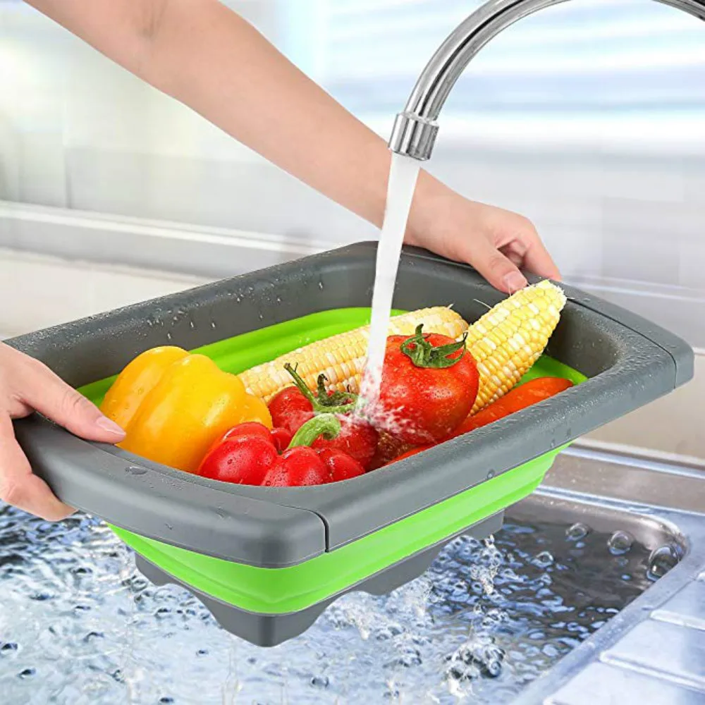 Collapsible Basket Silicone Colander Colander Strainer Over The Sink Vegetable Fruit Colanders Strainers with Extendable Handle
Collapsible Basket Silicone Colander Colander Strainer Over The Sink Vegetable Fruit Colanders Strainers with Extendable Handle