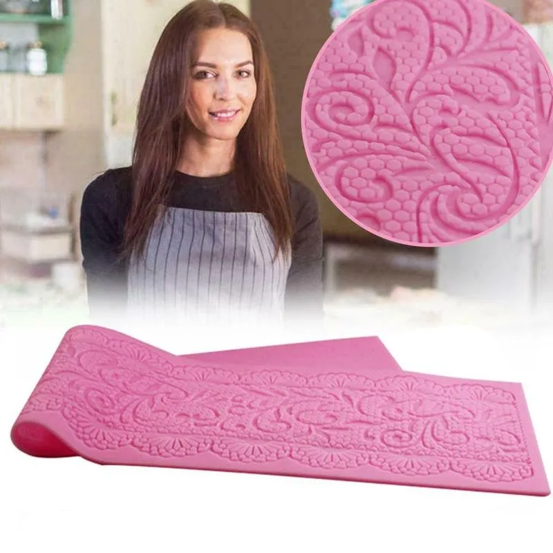 Lace Cake Silicone Mould Lace Pad Exquisite Cake Decorating Sugar Fondant baking Grade 15.71*4.09 3D Mold Inch Craft Food M H2Q6
Lace Cake Silicone Mould Lace Pad Exquisite Cake Decorating Sugar Fondant baking Grade 15.71*4.09 3D Mold Inch Craft Food M H2Q6