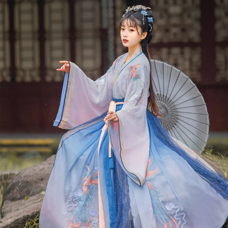 Hanfu Woman Costume Chinese Style Fairy Elegant Ancient Style Waist Princess Dress Tang Performance Good Qualiy Clothing 
Hanfu Woman Costume Chinese Style Fairy Elegant Ancient Style Waist Princess Dress Tang Performance Good Qualiy Clothing