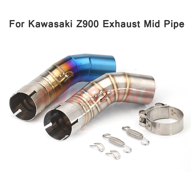 Выхлопная труба для Kawasaki Z900 Z 900 Модифицированная средняя из нержавеющей