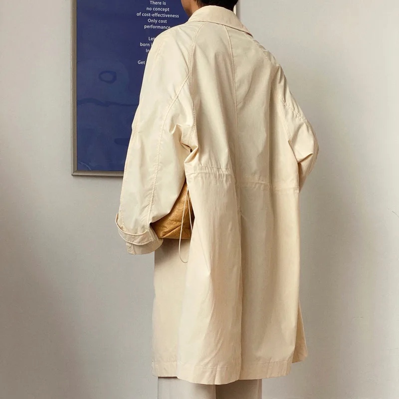 IEFB / men's wear lightweight spring new long trench coat drawstring all-match loose mid-length windbreakers big size coat Y4169
IEFB / men's wear lightweight spring new long trench coat drawstring all-match loose mid-length windbreakers big size coat Y4169