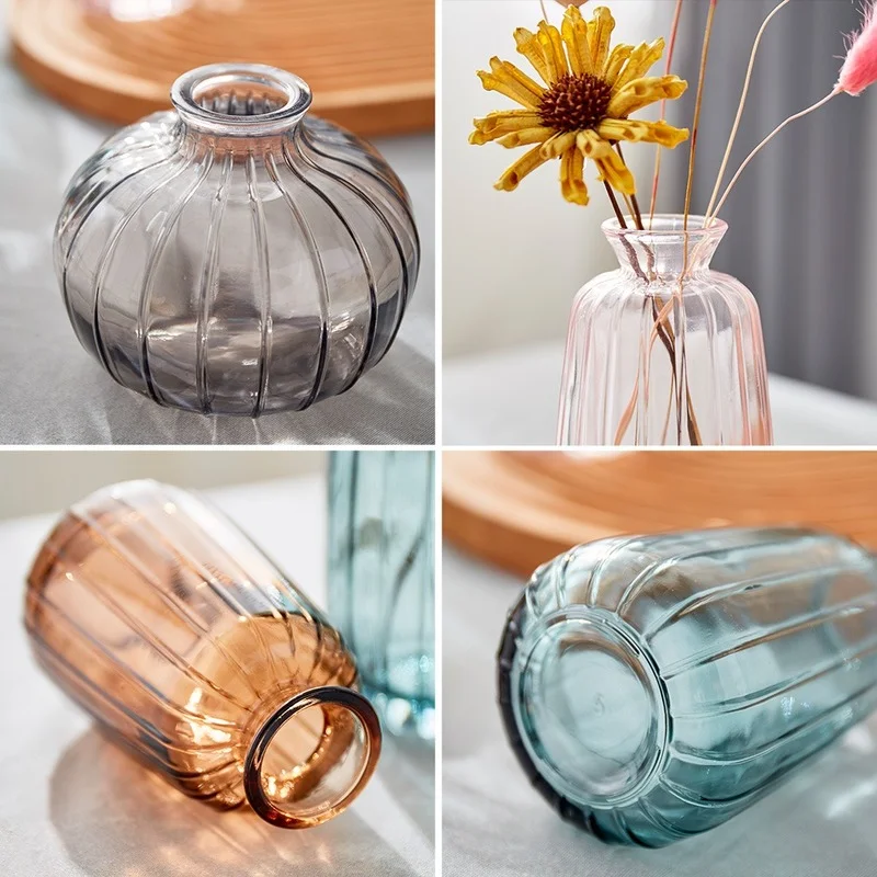 Modern Transparent Glass Vase Nordic Living Room Decoration Ornaments Home Office Decor Flower Vase Figurines Mini Tabletop Vase
Modern Transparent Glass Vase Nordic Living Room Decoration Ornaments Home Office Decor Flower Vase Figurines Mini Tabletop Vase